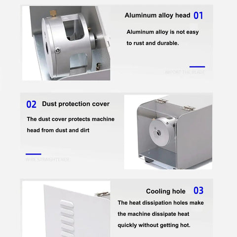 Automatic Wire Twisting Machine For Cables 1.2 To 3.6 mm With Peeling Stripping Cutting Tool Aluminum Alloy Head features