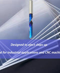 Beast Upcut Solid Carbide CNC End Mill Quarter Inch Diameter Extra Long Three Inch Overall Length Pro Grade over acrylic sheets
