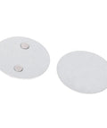 Hella Secure Magnetic Base For Smoke Detectors Drill Free Mounting Pads strong pull power, oval galvanized steel magnetic pads, pack of two.