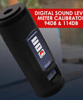 Pro Grade Digital Sound Level Meter Calibrator For Half Inch And 1 Inch Microphones, 94dB And 114dB Calibration Tool
