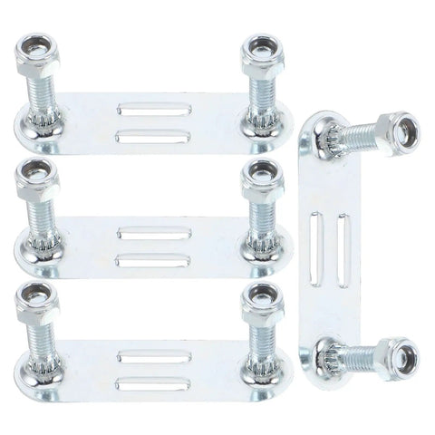 Four Piece Roller Skate Repair Parts Kit With Five Metal Plates And Mounting Hardware For Recreational Quad Skating Shock