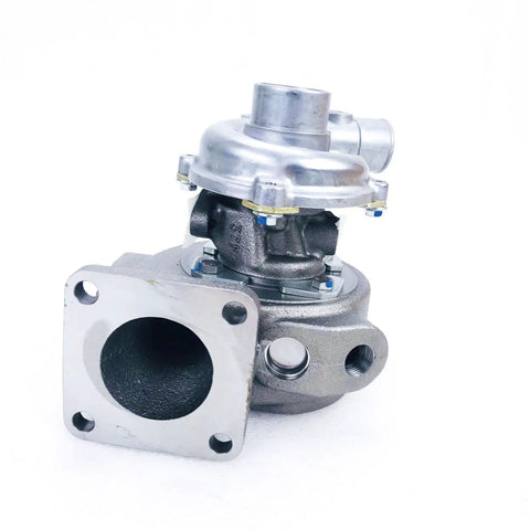 Front view of Beefed Up Turbocharger 12957918010 VB110073 VA110073 for Yanmar 4JHLHTE Engine Replacement, metal parts visible