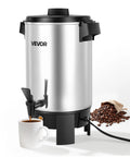 Big Batch 152 Oz Coffee Urn For Catering And Parties With Dripless Faucet 1090W Quick Brew Auto Temperature Control Keeps Coffee Hot Makes 30 Cups