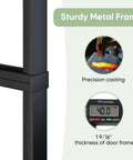 Black carbon steel frame detail for Frosted Glass Sliding Barn Door With Black Carbon Steel Frame 36In By 96In Soft Close Mechanism 6 Ft Hardware Kit