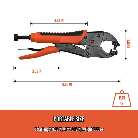 Grab And Go Snap Fasteners Kit With 30 Sets Screws Snaps For Boat Covers Canvas Tarps And More, Snap Tool dimensions