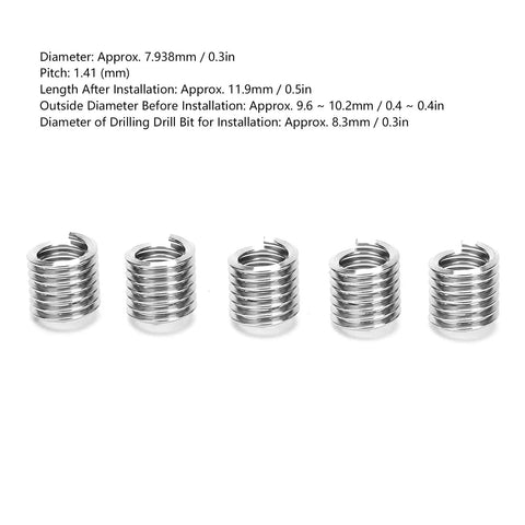 Fifty Pack Badass 304 Stainless Steel Wire Thread Inserts And Helical Coils For Mechanical Damage Repair Zero Hassle Fixes That Keep Your Rig Running With Solid Knuckle Ready Power