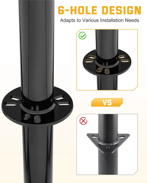 Heavy Duty A Frame Trailer Jack 5500 Lbs Load Capacity For RV And Utility Trailers Cordless Drill Compatible 6-hole design