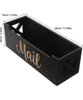 Wood Wall Mount Mail Organizer Keeps Envelopes Bills Letters And Cards Neatly In One Sweet Spot Ideal Home Office Storage