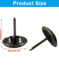 Top Shelf Bronze Upholstery Tacks 3/4 Inch Metal Furniture Pins For Chair Repair And Sofa Restoration Vintage Kicker Hardware size 23mm cap