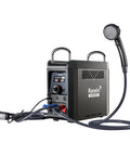 Go To Portable Propane Water Heater For Camping With On Demand Outdoor Hot Shower, Rechargeable 4000mAh Battery displayed.