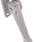Heavy Duty Kickdown Door Stoppers 5 Inch 5 Pack Satin Chrome With Non Slip Rubber Feet, detailed view of the mechanism.