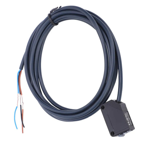 Pro Grade Through Beam Infrared Photoelectric Sensor PNP Switch For Automation Square Contrast Type Detector Ideal For Car Doors Garages Robots And Assembly Lines E3Z D62 black cable with exposed wires