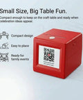 Kids Mini Thermal Printer With Screen Preview For Party Cards And Coloring Pages No Sweat Inkless Printing Gadget in red, compact design for crafting.