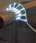 Cap'n Hook 9 Flame Tip Brazing Torch Attachment For Copper Tubing 2 Inch Heat Capability in action on copper pipe