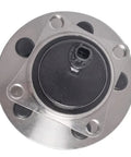 Top view of drop-in rear wheel hub bearing assembly for FWD 1.8L 1798cc with 4 wheel ABS and 5 lug pattern, compatible with 2009-2010 Vibe.