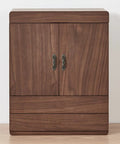 Wooden cabinet with 24 Pcs Vintage 1.68 Inch Drawer Pulls in Bronze Finish Zinc Alloy Cabinet Handles