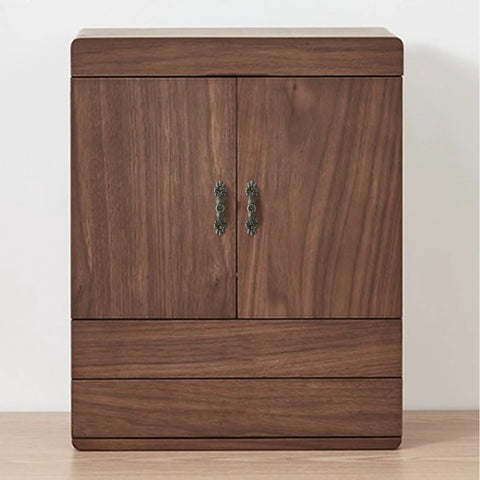 Wooden cabinet with 24 Pcs Vintage 1.68 Inch Drawer Pulls in Bronze Finish Zinc Alloy Cabinet Handles