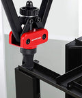 Close-up of 14 Inch Rivet Nut Tool Set With Quick Change Head Six Interchangeable Mandrels Includes 90 Rivnuts And 2 Mandrel Lock Pins Hand Rivet Nut Setter Kit For Quick Labor Saving Compact Design And No Fuss Mandrel Changes in use on metal