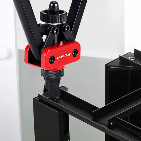 Close-up of 14 Inch Rivet Nut Tool Set With Quick Change Head Six Interchangeable Mandrels Includes 90 Rivnuts And 2 Mandrel Lock Pins Hand Rivet Nut Setter Kit For Quick Labor Saving Compact Design And No Fuss Mandrel Changes in use on metal