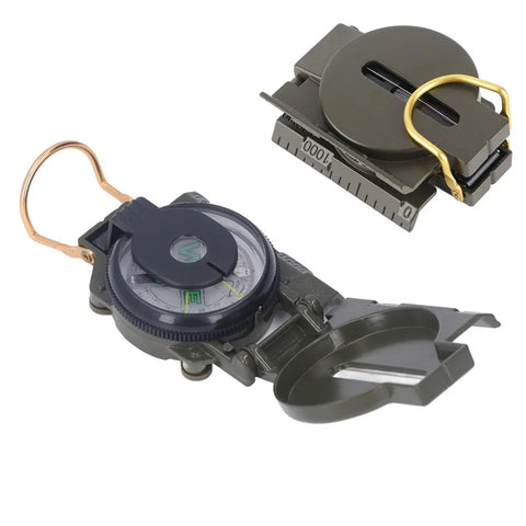 Durable Alloy Survival Compass With Metal Cover And High Accuracy North Indicator Lightweight Aluminum Build For Hiking Camping And Outdoor Adventures Trail Ready Pocket Buddy For Trails Backcountry And Expedition