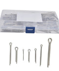 Durable 304 Stainless Steel Cotter Pin Clips Set Kit, 6 Size Assortment with storage box