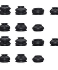 All In One Tie Rod End Boot Kit For Car Suspension And Steering Ball Joint Dust Boots And Rubber Covers Track Boots 14 Size Options 14Pcs Fits Most Vehicles And Easy To Install, black rubber boots