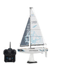 Voyager 400 2.4GHz RC Sailboat with Detachable Motor and Remote, Blue Finish, 26-Inch Tall, for Fun and Competition