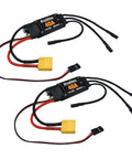 Two Pack 40A Brushless ESC For RC Drones Planes And Helis With XT60 Connector And 3.5mm Bullet Plugs 5V 3A BEC