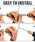 Installation steps for High Pressure Washer Nozzle Kit With Stainless Steel Flush Wand Extension And Quick Connect Tips