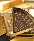 Knife Bevel Jig With Center Scribe Edge For Precision Grinding and Accurate Bevel Alignment includes degree scale close-up