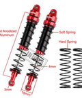 4 Piece RC Shock Absorber Set For 1 To 10 Scale RC Crawlers Like Axial SCX10 90046 AXI231017 And TRX 4 D90 120mm Dampers With Spare Springs