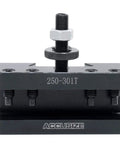 CXA Quick Change Tool Holder For Lathe Turning And Facing 0250-0301T, Steel USA style tool post, 250-301T, front view
