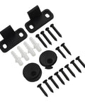 24 Inch Rail Set Sliding Barn Door Hardware Kit With screws and components for Easy DIY Cabinet Door Installation