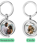 Eight Pack Diy Friendly Sublimation Keychains Blank Key Chains Heat Transfer Double Sided Print Key Rings For Personal Gifts