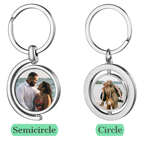 Eight Pack Diy Friendly Sublimation Keychains Blank Key Chains Heat Transfer Double Sided Print Key Rings For Personal Gifts