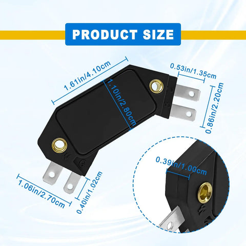 4 Pin Performance Ignition Module For Classic Chevy Pontiac Olds Buick Cars 1974 To 1988 Replace OE LX301 DM1906 1190357 4419628 black