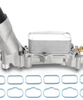 Upgraded Aluminum Oil Filter Housing Kit with Oil Cooler, Sensors, Gaskets for 3.6L V6 Vehicles