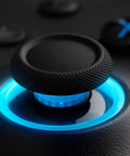 Close-up of joystick on Wireless Gaming Controller For Windows PC Mac Steam And Android With TMR Joysticks Hall Triggers Motion Control RGB Fire Ring