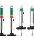 4 Pack Tire Tread Depth Gauge Set With Color Coded Readouts In 32nds Fast 3 Second Check For Cars SUVs And Trucks Easy Self Inspection Tool
