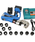Electric Hydraulic Crimping Tool Kit BZ400 with battery, charger, and dies for stainless steel PEX copper aluminum tubes
