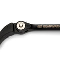 Close-up of a bladed head from a Two Piece Indexing Pry Bar Set With 8 Inch And 16 Inch Bars, Heads Rotate 180 Degrees Through 14 Locking Positions.