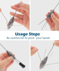 4 Oz Lead Sinker Set, 5 Pcs Long Tail Fishing Weights for Surf Casting and Catfish, Saltwater Beach Ocean Fishing Gear