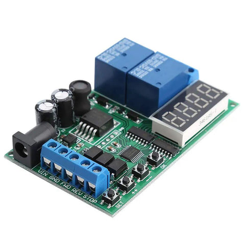 Close-up view of Heavy Duty Multifunction Time Relay And Motor Control Board Built For Low Voltage Industrial Gear.