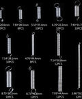 Heavy Duty 200 Piece Spring Assortment Kit Steel Wire Extension Replacement Set With Plastic Storage Box For Garage And Home Repairs, mixed sizes