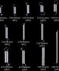 Heavy Duty Spring Assortment Kit 200-Piece Zinc Plated Steel Wire Extension Springs Set for Shop and Home Repairs, various sizes