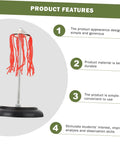 Electric Plume Physics Teaching Kit For Electrostatics Learning Two Pack Hands On Classroom Experiments with red tassels.