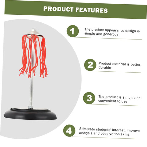 Electric Plume Physics Teaching Kit For Electrostatics Learning Two Pack Hands On Classroom Experiments with red tassels.
