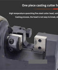 AOXHUGB Electric Rebar Bender And Cutter cutter head showing durable one piece casting for steel cutting efficiency.