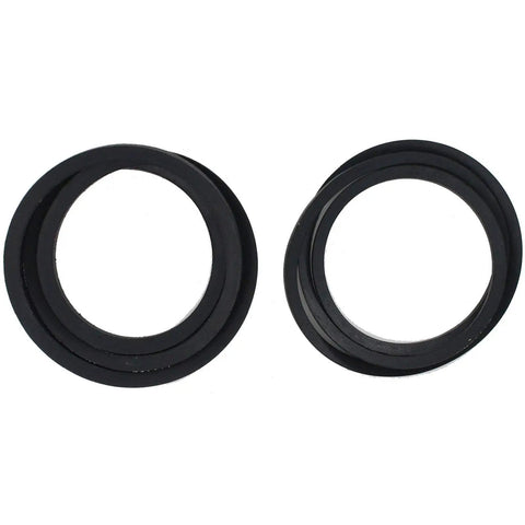 Washer Belt Set Replacement 211124 And 211125 For LAT9206BAE Compatible With 12112425 Washing Machine Belt Kit DIY Friendly Easy At Home Install Ultra Durable For Long Lasting Performance In Your Washer, two black rubber belts