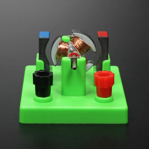 Hands On Circuit And Motor Lab Kit For Students DIY DC Motor Model on green base for school STEM